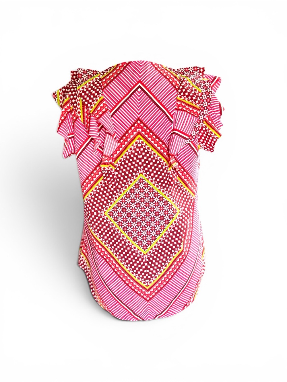 Banana Republic Pink Ruffled Knit Shell - Picture 6 of 8